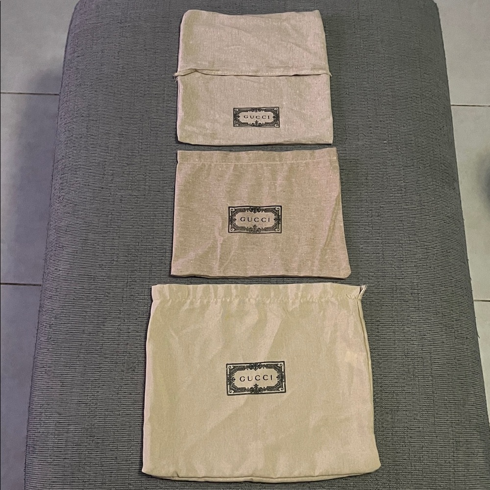 Gucci Dust Bags Trio